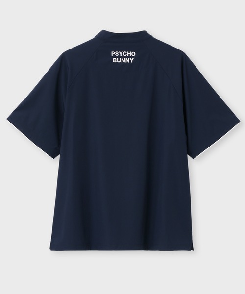 Psycho Bunny（サイコバニー）の「[GOLF]パイピングライン ナイロンショルダージップラグランTシャツ（Tシャツ/カットソー・メンズ・ベージュ/ネイビー/ブラック・MEDIUM/XX-LARGE/X-LARGE/LARGE）」の21枚目の写真