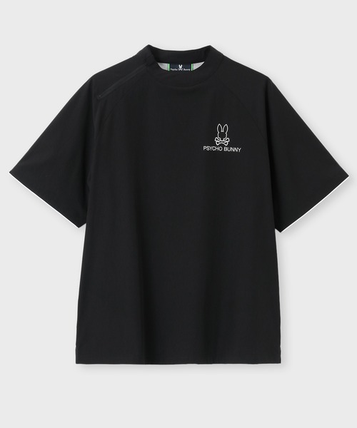 Psycho Bunny（サイコバニー）の「[GOLF]パイピングライン ナイロンショルダージップラグランTシャツ（Tシャツ/カットソー・メンズ・ベージュ/ネイビー/ブラック・MEDIUM/XX-LARGE/X-LARGE/LARGE）」の10枚目の写真