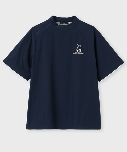 Psycho Bunny（サイコバニー）の「[GOLF]パイピングライン ナイロンショルダージップラグランTシャツ（Tシャツ/カットソー・メンズ・ベージュ/ネイビー/ブラック・MEDIUM/XX-LARGE/X-LARGE/LARGE）」の20枚目の写真