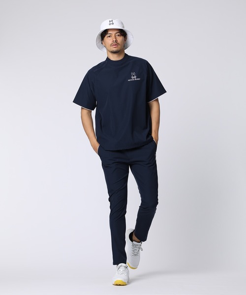 Psycho Bunny（サイコバニー）の「[GOLF]パイピングライン ナイロンショルダージップラグランTシャツ（Tシャツ/カットソー・メンズ・ベージュ/ネイビー/ブラック・MEDIUM/XX-LARGE/X-LARGE/LARGE）」の19枚目の写真