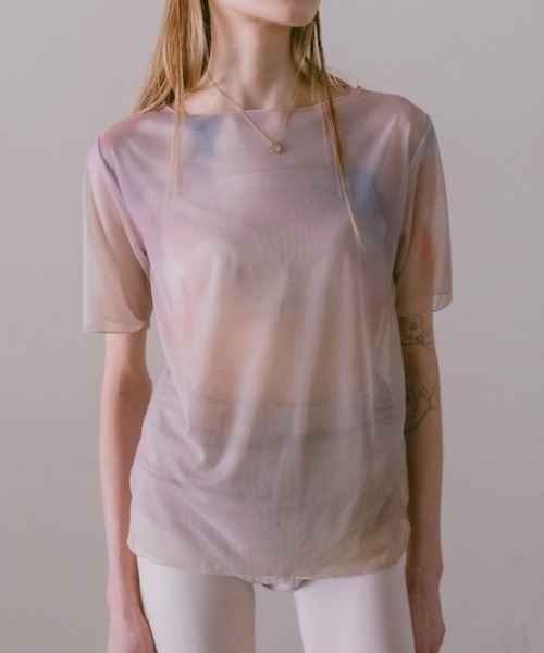 sahara（サハラ）の「【PRE ORDER】Half Sleeve Sheer Top（Tシャツ/カットソー・レディース・その他4/その他6/その他1/その他2/その他3/その他5・FREE）」の4枚目の写真