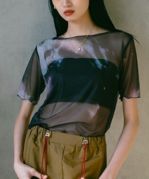 sahara（サハラ）の「【PRE ORDER】Half Sleeve Sheer Top（Tシャツ/カットソー・レディース・その他4/その他6/その他1/その他2/その他3/その他5・FREE）」の5枚目の写真
