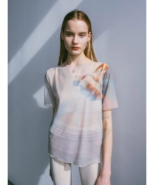 sahara（サハラ）の「【PRE ORDER】Half Sleeve Sheer Top（Tシャツ/カットソー・レディース・その他4/その他6/その他1/その他2/その他3/その他5・FREE）」の9枚目の写真
