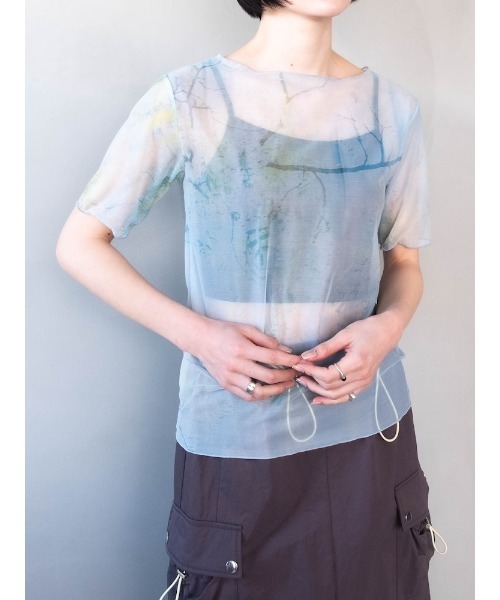 sahara（サハラ）の「【PRE ORDER】Half Sleeve Sheer Top（Tシャツ/カットソー・レディース・その他4/その他6/その他1/その他2/その他3/その他5・FREE）」の21枚目の写真