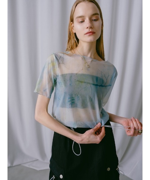 sahara（サハラ）の「【PRE ORDER】Half Sleeve Sheer Top（Tシャツ/カットソー・レディース・その他4/その他6/その他1/その他2/その他3/その他5・FREE）」の13枚目の写真