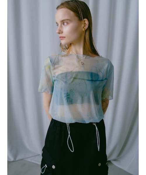 sahara（サハラ）の「【PRE ORDER】Half Sleeve Sheer Top（Tシャツ/カットソー・レディース・その他4/その他6/その他1/その他2/その他3/その他5・FREE）」の10枚目の写真