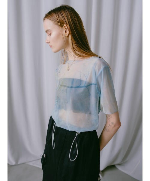 sahara（サハラ）の「【PRE ORDER】Half Sleeve Sheer Top（Tシャツ/カットソー・レディース・その他4/その他6/その他1/その他2/その他3/その他5・FREE）」の12枚目の写真