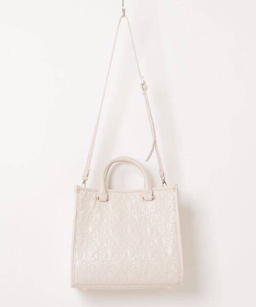 U(ユー)の「Poodmou【プードム】/ジュリアングルトートバッグ/Mサイズ(トートバッグ・レディース・アイボリー/ベージュ系その他・FREE)」の22枚目の写真