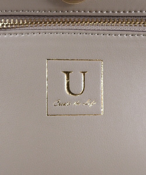 U(ユー)の「Poodmou【プードム】/ジュリアングルトートバッグ/Mサイズ(トートバッグ・レディース・アイボリー/ベージュ系その他・FREE)」の11枚目の写真