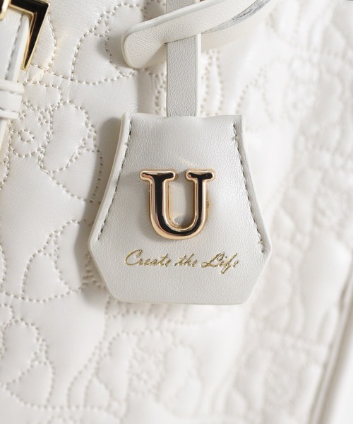 U(ユー)の「Poodmou【プードム】/ジュリアングルトートバッグ/Mサイズ(トートバッグ・レディース・アイボリー/ベージュ系その他・FREE)」の17枚目の写真