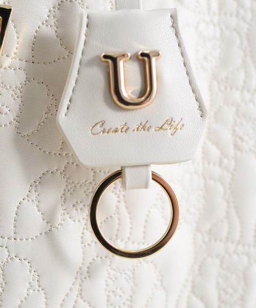 U(ユー)の「Poodmou【プードム】/ジュリアングルトートバッグ/Mサイズ(トートバッグ・レディース・アイボリー/ベージュ系その他・FREE)」の18枚目の写真