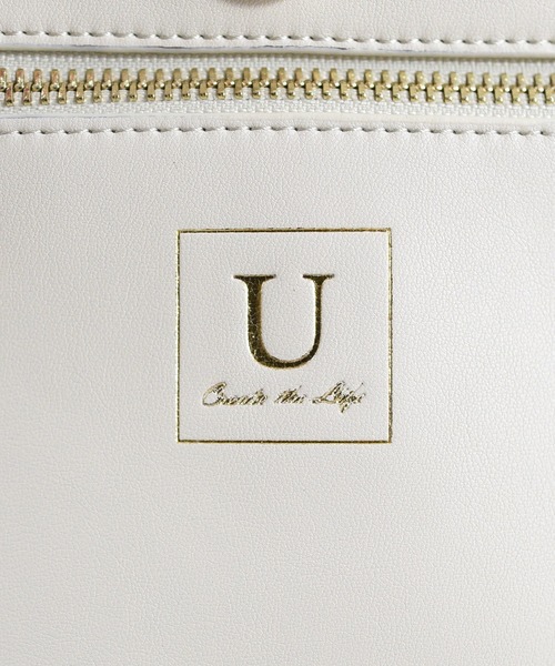 U(ユー)の「Poodmou【プードム】/ジュリアングルトートバッグ/Mサイズ(トートバッグ・レディース・アイボリー/ベージュ系その他・FREE)」の21枚目の写真