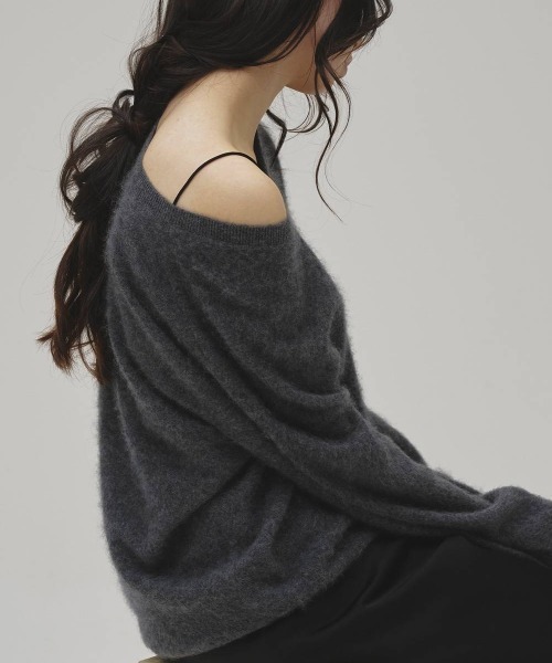 TODAYFUL(トゥデイフル)の「TODAYFUL Woolcashmere Vneck Knit ウールカシミアVネックニット/12620508(ニット/セーター・レディース・ブラウン/ブラック/チャコールグレー・ONE SIZE)」の7枚目の写真