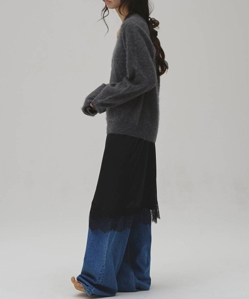 TODAYFUL(トゥデイフル)の「TODAYFUL Woolcashmere Vneck Knit ウールカシミアVネックニット/12620508(ニット/セーター・レディース・ブラウン/ブラック/チャコールグレー・ONE SIZE)」の9枚目の写真