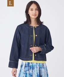 TRANS WORK（トランスワーク）の「【L】【ウォッシャブル】ブレンドデニムブルゾン（デニムジャケット）」