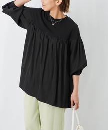 LC/LLL 異素材クルーネックプルオーバー