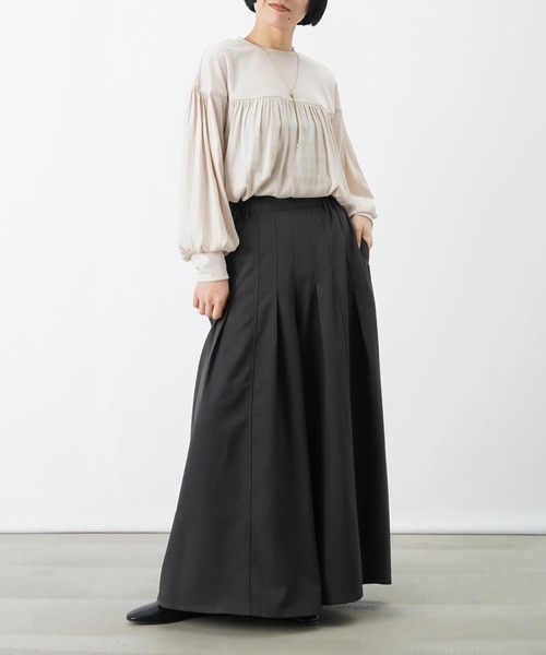 LUCA/LADY LUCK LUCA（ルカ/レディラックルカ）の「LC/LLL 異素材クルーネックプルオーバー（Tシャツ/カットソー・レディース・アイボリー/ブラック・FREE）」の15枚目の写真