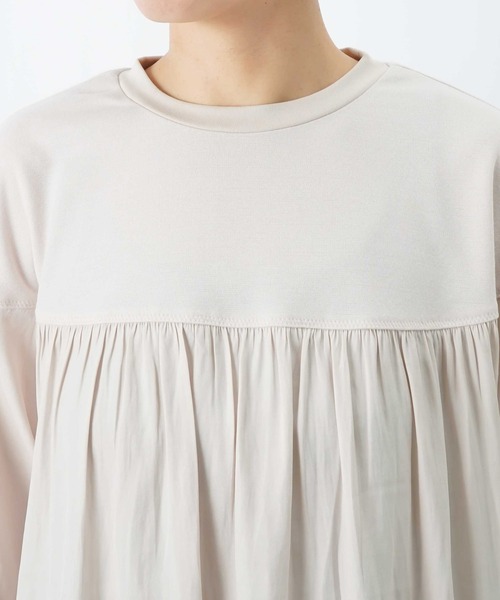 LUCA/LADY LUCK LUCA（ルカ/レディラックルカ）の「LC/LLL 異素材クルーネックプルオーバー（Tシャツ/カットソー・レディース・アイボリー/ブラック・FREE）」の19枚目の写真