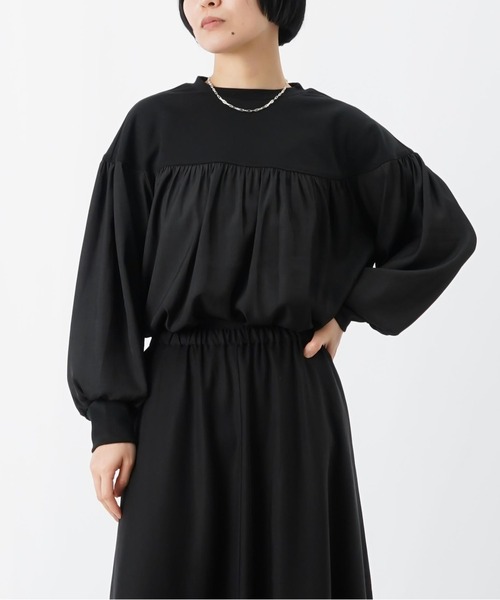 LUCA/LADY LUCK LUCA（ルカ/レディラックルカ）の「LC/LLL 異素材クルーネックプルオーバー（Tシャツ/カットソー・レディース・アイボリー/ブラック・FREE）」の7枚目の写真