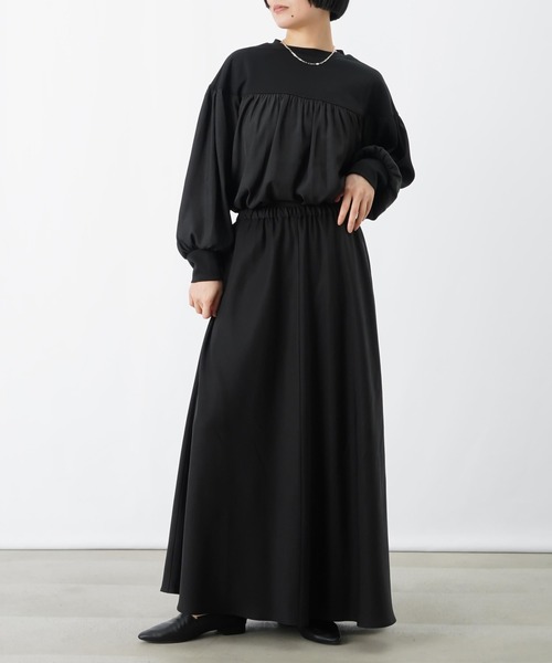 LUCA/LADY LUCK LUCA（ルカ/レディラックルカ）の「LC/LLL 異素材クルーネックプルオーバー（Tシャツ/カットソー・レディース・アイボリー/ブラック・FREE）」の8枚目の写真