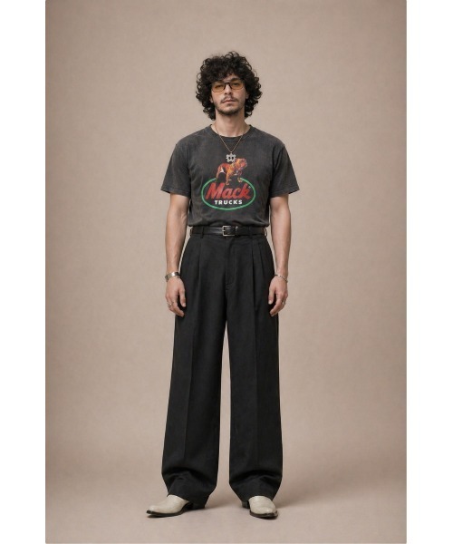 MACK TRUCKS（マックトラックス）の「MACK TRUCKS マックトラック / 70s crew tee（Tシャツ/カットソー・メンズ・アッシュグレー/ホワイト/スミクロ・X-LARGE/LARGE/MEDIUM/SMALL）」の3枚目の写真