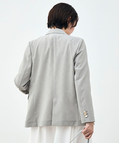 NOLLEY’S Sophi(ノーリーズソフィ)の「《セットアップ対応》ウォッシャブルブリーザブルシャンブレーダブルジャケット(テーラードジャケット・レディース・ネイビー/ベージュ/ライトグレー・34/36/38)」の17枚目の写真