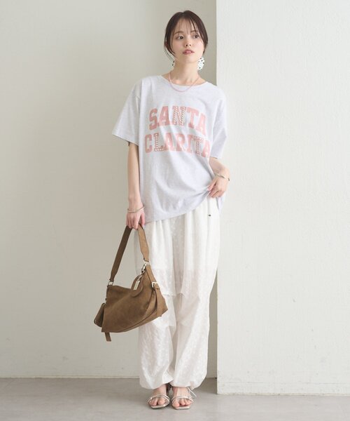 mystic(ミスティック)の「スタッズロゴカレッジTシャツ(Tシャツ/カットソー・レディース・グレー/チャコールグレー・FREE)」の15枚目の写真
