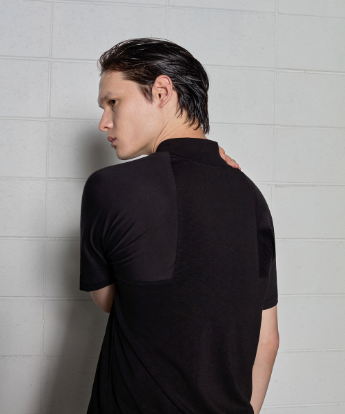 DGNAK(ディグナク)の「ストラクチャーカットラインTシャツ(ブラック)(Tシャツ/カットソー・メンズ・ブラック・MEDIUM/LARGE)」の3枚目の写真
