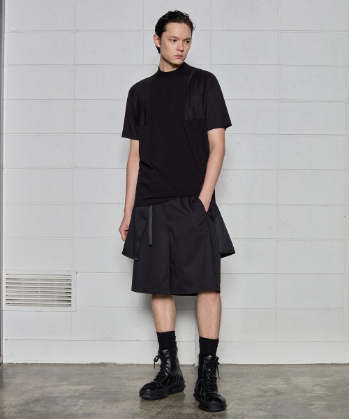 DGNAK(ディグナク)の「ストラクチャーカットラインTシャツ(ブラック)(Tシャツ/カットソー・メンズ・ブラック・MEDIUM/LARGE)」の6枚目の写真