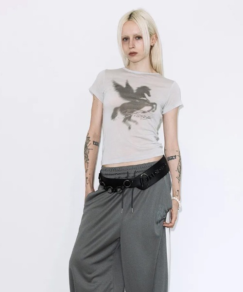 Ada.(エイダ)の「◇FANCYCLUB◇ブランド直輸入正規品/シャドウ ペガサス Tシャツ SHADOW PEGASUS TEE(Tシャツ/カットソー・レディース・グレー・FREE)」の8枚目の写真