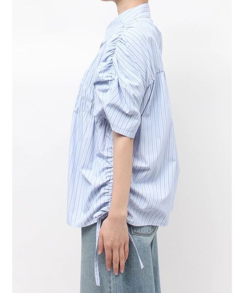 Ungrid(アングリッド)の「ハーフスリーブギャザーシャツ(シャツ/ブラウス・レディース・イエロー/ピンク/ブルー/オフホワイト・FREE)」の15枚目の写真