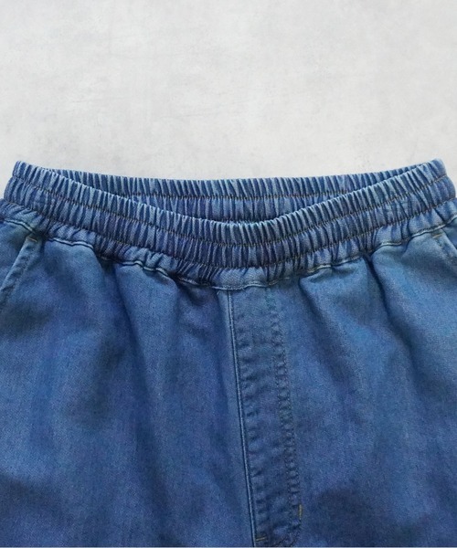 SELECT LEVERY(セレクトリベリー)の「やわらかガーゼデニムワイドパンツ(デニムパンツ・レディース・ワンウォッシュ/ブルー/ライトブルー・MEDIUM/SMALL/X-LARGE/LARGE)」の12枚目の写真
