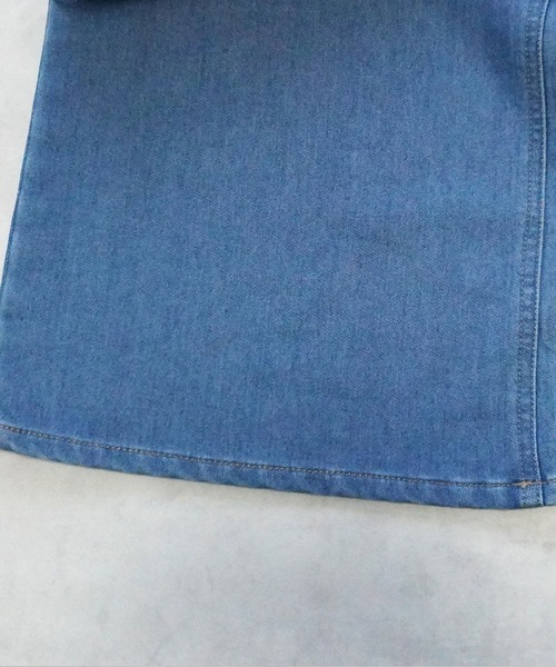 SELECT LEVERY(セレクトリベリー)の「やわらかガーゼデニムワイドパンツ(デニムパンツ・レディース・ワンウォッシュ/ブルー/ライトブルー・MEDIUM/SMALL/X-LARGE/LARGE)」の15枚目の写真