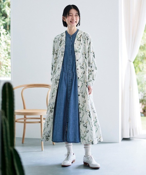 Sunny clouds（サニークラウズ）の「サニークラウズ　十種の草花ワンピース（ワンピース・レディース・ブルー系その他/キナリ・M/L/LL/3L/MP）」の9枚目の写真