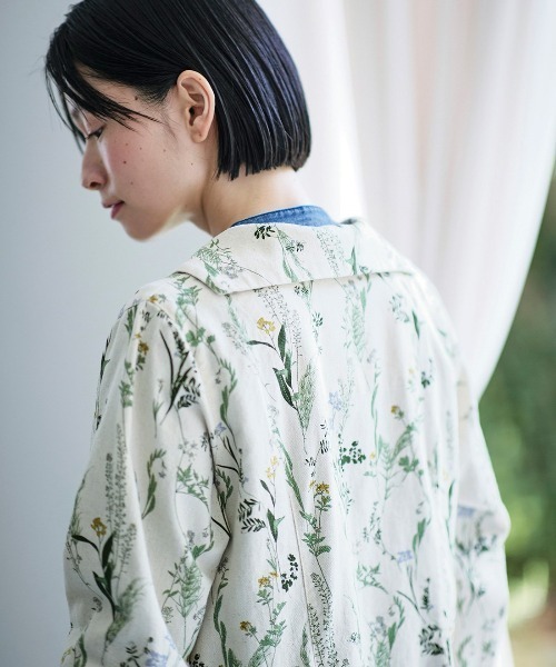 Sunny clouds（サニークラウズ）の「サニークラウズ　十種の草花ワンピース（ワンピース・レディース・ブルー系その他/キナリ・M/L/LL/3L/MP）」の19枚目の写真