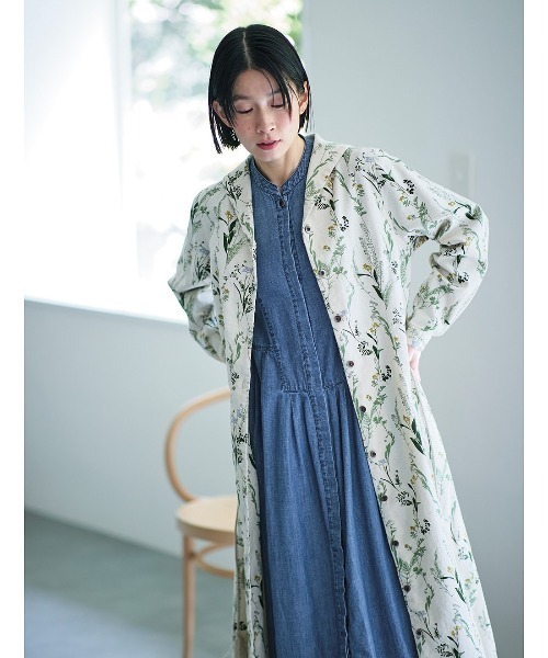 Sunny clouds（サニークラウズ）の「サニークラウズ　十種の草花ワンピース（ワンピース・レディース・ブルー系その他/キナリ・M/L/LL/3L/MP）」の15枚目の写真