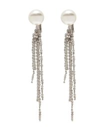 LAGUNAMOON（ラグナムーン）の「LADYフェイクパールガラスチェーンイヤリング 結婚式 オケージョン（イヤリング）」