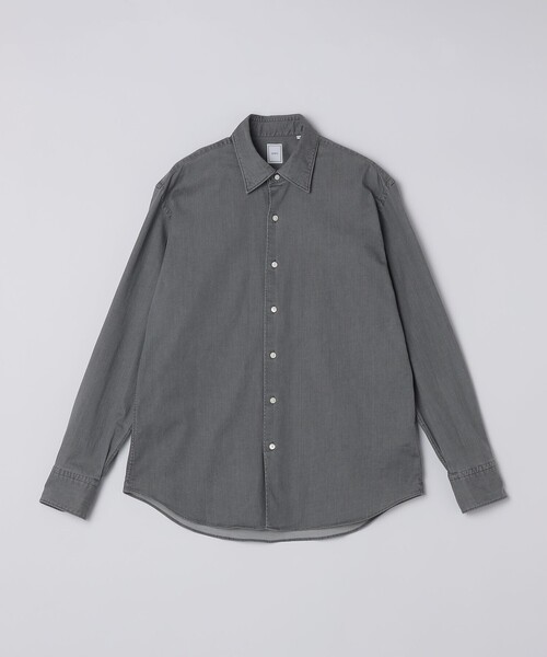 SHIPS(シップス)の「SHIPS:〈FUNCTION〉ウォッシュド グレー デニム シャツ(シャツ/ブラウス・メンズ・グレー系その他・LARGE/MEDIUM)」の17枚目の写真