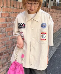 SOUNDSGOOOOD | 【SOUNDS GOOOOD】ワッペンストライプシャツ(シャツ/ブラウス)