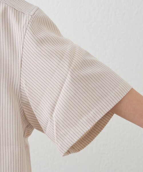 SOUNDSGOOOOD（サウンズグッド）の「【SOUNDS GOOOOD】ワッペンストライプシャツ（シャツ/ブラウス・レディース・ネイビー/オフホワイト・ONE SIZE）」の14枚目の写真