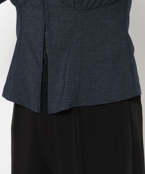 HARE(ハレ)の「コンパクトVネックブラウス(HARE)(シャツ/ブラウス・レディース・ネイビー/ブラック・FREE)」の21枚目の写真