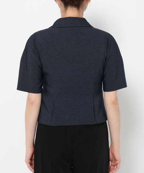 HARE(ハレ)の「コンパクトVネックブラウス(HARE)(シャツ/ブラウス・レディース・ネイビー/ブラック・FREE)」の17枚目の写真