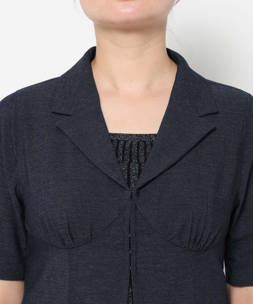 HARE(ハレ)の「コンパクトVネックブラウス(HARE)(シャツ/ブラウス・レディース・ネイビー/ブラック・FREE)」の18枚目の写真