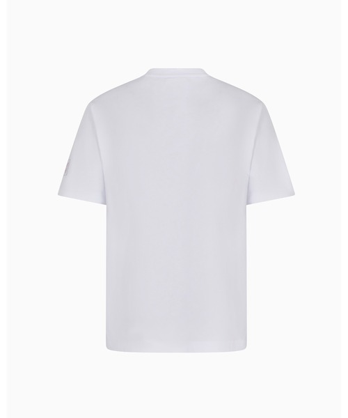 EMPORIO ARMANI EA7（エンポリオアルマーニイーエーセブン）の「【エンポリオ アルマーニ EA7】7.CUORE フード付きスウェットシャツ ストレッチコットン混紡（Tシャツ/カットソー・メンズ・ホワイト/レッド・X-SMALL/XX-LARGE/SMALL）」の3枚目の写真