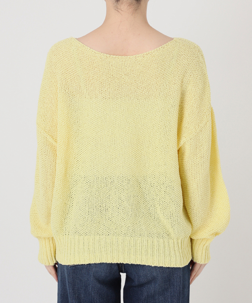 Spick & Span（スピックアンドスパン）の「《新色有り / 追加》ペーパーヤーン2WAYルーズプルオーバー（ニット/セーター・レディース・イエロー・FREE）」の13枚目の写真