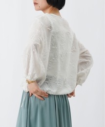 LUCA/LADY LUCK LUCA | LC/LLL カットジャガード7分袖ブルゾン(ブルゾン)