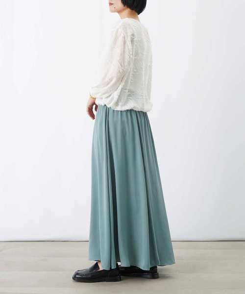 LUCA/LADY LUCK LUCA（ルカ/レディラックルカ）の「LC/LLL カットジャガード7分袖ブルゾン（ブルゾン・レディース・オフホワイト/ブラック・FREE）」の8枚目の写真