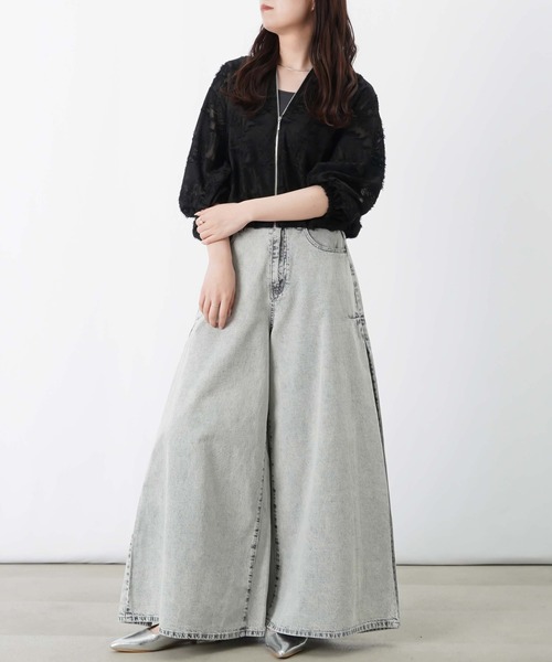 LUCA/LADY LUCK LUCA（ルカ/レディラックルカ）の「LC/LLL カットジャガード7分袖ブルゾン（ブルゾン・レディース・オフホワイト/ブラック・FREE）」の17枚目の写真