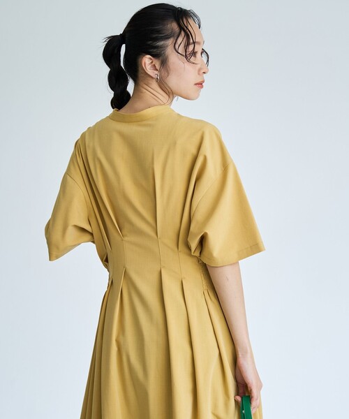 RONEL(ロネル)の「【RONEL】タックシャーリング フレアワンピース(ワンピース・レディース・マスタード/ネイビー/ブラック・S/M)」の5枚目の写真