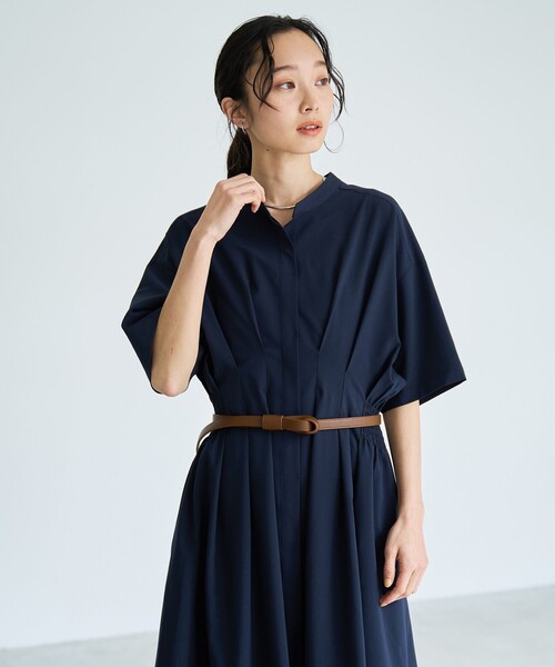 RONEL(ロネル)の「【RONEL】タックシャーリング フレアワンピース(ワンピース・レディース・マスタード/ネイビー/ブラック・S/M)」の11枚目の写真